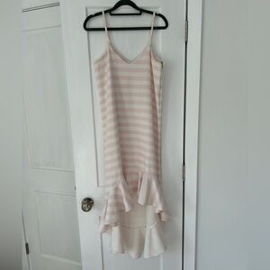 Pink and white stripped dress. Lulus. Size S.